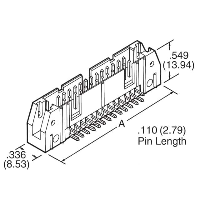 1-5102159-2 TE Connectivity AMP Connectors  Embases à broches mâles